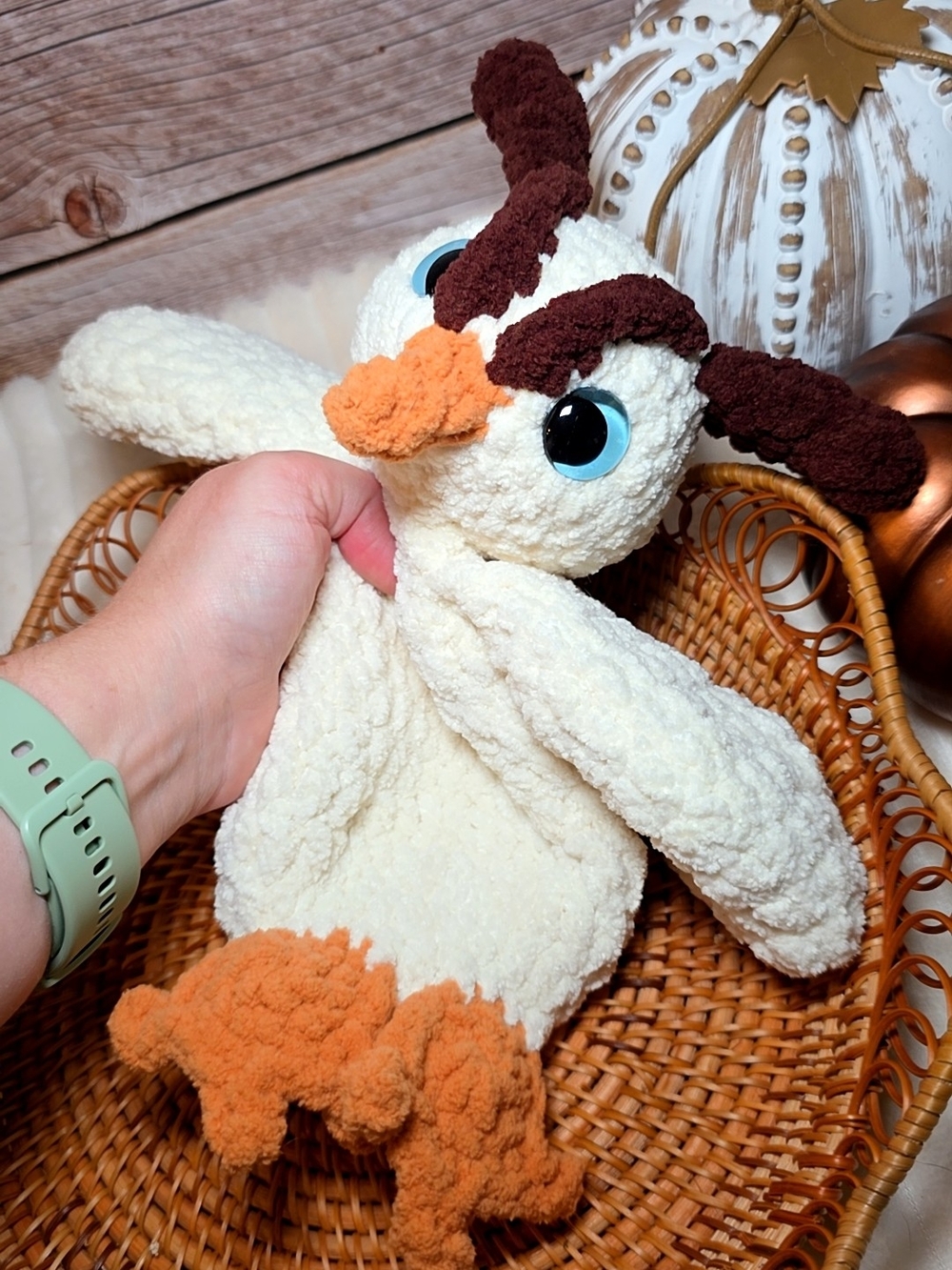 Handmade Crochet Owl lovey